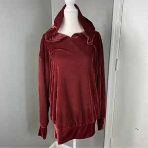 Earthbound ||‎ Velour Ribbed Hoodie Size S